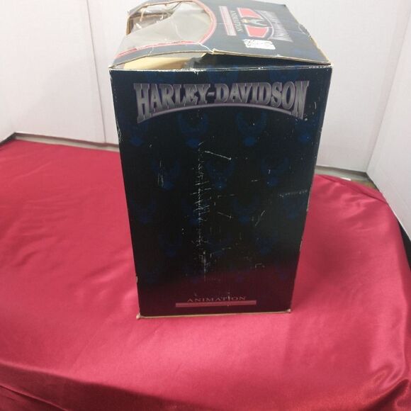 Vintage 1999 Harley Davidson Plush Hog Riding Tricycle Animated Collection w/box - Picture 6 of 12